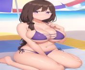 Ai chans mom at the beach in her bikini. Found this nice AI art of her and thought Id post it here because this MILF doesnt get enough appreciation. Sauce: https://twitter.com/lokokabooster69/status/1670807831426023426?s=46&amp;t=vR6kN0UJPkbYV2fttOeWew from chan video mom ki