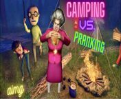 Scary Teacher vs. camping with scary teacher - comparison from teacher vs students rapslesbain sexy video
