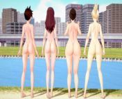 Tracer, D. Va, Mei and Mercy full nude from behind from mei kalifa xxx full