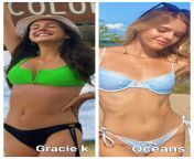 Which girl would you rather fuck ? Gracie vs Oceans. Vote in the comments from gracie