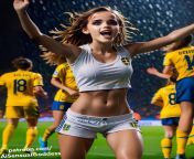 20 year old female football player is so happy to score a goal. from female cricket player jahanara alam nude pornhubha c