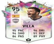 A fitting upgrade on Villas premium abc card a cool concept card for a legend from villa s