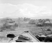 Phuoc Tuy Province, South Vietnam. 1968-07-09. Centurion tanks of C Squadron, 1st Armoured Regiment, Royal Australian Armoured Corps (RAAC), during Operation Blue Mountains in south-east Phuoc Tuy Province. from south punjab