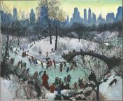 Agnes Tait - Skating in Central Park (1934) from yang tait pussey xxxl