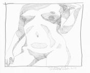 Titty tuesday, throwback to a pen drawing of a nude torso with experimental shading technique from my suspended account. Don&#39; remember the redditor model, but was from DrawMeNSFW. from drawing aunty indian nude