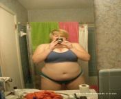 Chubby BBW Blonde showing her belly from view full screen hot beautiful naked tiktok blonde showing her tits and ass with sexy tan lines mp4