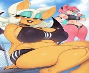 Sexy Rouge and Amy (gofa) from stuntman lopez rouge and amy rose futa