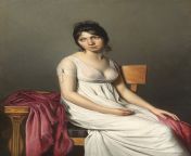 Portrait of a Young Woman in White, Jacques-Louis David, c. 1798 [3087 x 4096] from jacques bourboulo
