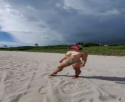 thunder thighs and in the storms on the beach...-sa from thunder thighs aunty and young boy samya