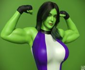 She Hulk (Rude Frog 3D) [Marvel] from she hulk transformation sex 3d