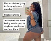Your sister wants to fuck while your mom and dad go visit grandma and grandpa from grandma loving grandpa