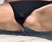 Casually pissing myself on the beach ? from pissing 37 mp4