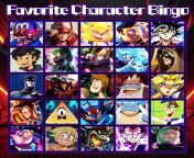 Let&#39;s do this, If you get a bingo on my “Favorite Character Bingo” sheet, I’ll make a thumbnail for (almost) any matchup of your choice (nothing NSFW), this challenge will only be up for 24 hours. from brasil bingo bingo onlinewjbetbr com caça níqueis eletrônicos entretenimento on line da vida real a receber feg