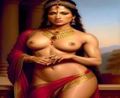 Painting of a Greek Goddess in Indian Classical Painting style. from indian painfully hole style sex marathi www com