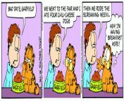 Worldpolitical, i thi k you guys will enjoy this one. Jts a garfield comics made bu njom davis. I found it pretty finny and you guys wil,e njoy it because that fat orange cats is presentce from finny