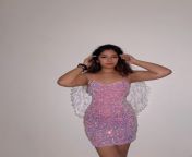 NRI Desi American Beauty in Pink Dress from nri desi babe preeti fucked hard video