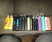 Now i&#39;m know why they want to ban disposables in the U.S... Those are all from November... (FYI i ordered a reusable vape, but it will take a while to get here, reason why i&#39;m living off disposables ;-;) from living off grid jake and nicole nude