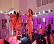 Public nudity. 2022.Berlin-Venus. Rush hour stage from public nudity in berlin