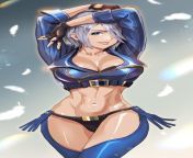 Stroking so much for (Angel) busty body, she is the perfect KOF slut. from kof iori an