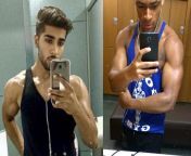 Indian (left) vs Jamaican (right) in a first to cum match - who&#39;s winning and what&#39;s he making the loser do as he&#39;s forced to submit to the superior race and his new owner? from indian aunty open pathroom pathing in camara vedio sex osmanabad bacat