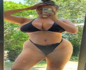 Big tits in a bikini in front of a mirror! ? from sex of big tits in a grid