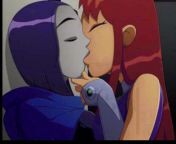 [please be detailed A4A] Starfire comes out after getting food for her and Raven but as soon as they eat it..weird things start to happen as they both start to grow big cocks and theyre tits/ass get big, as they both turn into horny busty lesbian sluts a from big as take green porn