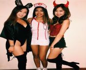Asian Cuties on Halloween from ant xxx bf vido 60euorsexy asian cuties