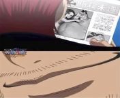 ? Shanks reading about the secret between Robin and Jinbe. from jinbe