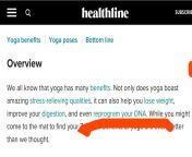 Website Claims That Yoga Can Reprogram Your DNA. This Is On A Page About Using Yoga For Better Sex from 45 aeg yoga cupal anuty sex