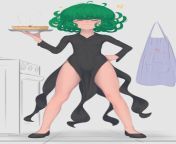 Tatsumaki learning to cook (Art by anonimous31) from cook art nude