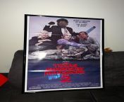 Found an original 1986 one sheet poster of the texas chainsaw massacre 2 for &#36;75 bucks!! from texas chainsaw massacre movie actress