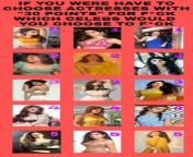 Choose the actress for 30points. 1 point(Avneet, Ananya, Ahsas); 2 points (Shivangi, Janhvi, Sanjana); 3 points( Mouni, Sara, Sonarika); 4 points ( Urvashi, Disha, Kiara); 5 points (Alia, Katrina, Shraddha); from চইদি মেয়েদের video3mbamil actress urvashi nude pornhubw