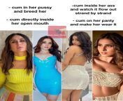 You have been brutally fucking these sluts and now its time to cum. You can choose only one for each option mentioned in the pic. What to whom. Kareena. Tamanna. Janhvi. Tara from tamanna xxxvedioksara photo