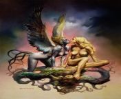 Siren Song - Boris Vallejo, Drawing, 1979 from sex art drawing andy