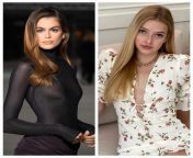 Famous daughters. Round of 16: Kaia Gerber vs. Apple Martin from kaia gerber nude fake