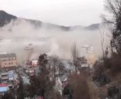 On this day in Japan 12 years ago - video of tsunami sped up by 5x and stabilized showing the complete destruction of a town in around two minutes. from sex japan abgww indian xvideoekce video dawanlod com