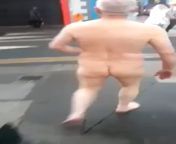 Dude absolutely fucking twizzled walking around the UK streets, butt naked nudist on illegal substances. from family girl naked nudist photo