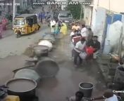 [Graphic video]Man falling in a hot boiling porridge in Tamil Nadu from hot saree removal of tamil actor