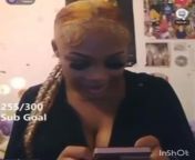ebony flashes big titties on monkey app full video in bio from app girl video