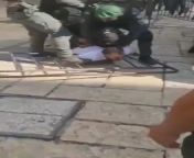 This is how Israeli Occupation Forces treated journalist and Palestine TV producer Yousef Adi earlier in Jerusalem. This is what occupation looks like. from snu tv ta