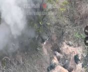 RU POV: Several hits on Ukrainian infantry with the VT-40 kamikaze drone, graphic video from video katrina kaifcdn ru
