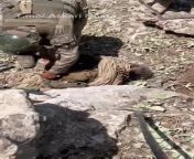 Turkish soldier searches a pkk terrorist, northern Iraq date unknown. from soldier iraq