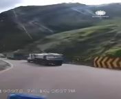 Trucks Crushed by Massive Boulders in Peru Landslide - Dashcam With Audio from yakuza peru