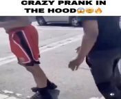 CRAZY PRANK IN THE HOOD ??? from cucumber prank family