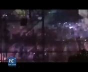 A Festival in a Taiwan Water park Erupts in Flames after the Colored powder launch into the crowd caught alight. Party Organizers didn&#39;t realize the Powder was Flammable. from powder