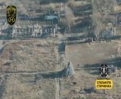 Ukrainian FPV drone from the &#39;Grifon&#39; unit of the 501st Marine Battalion gets a direct strike on a group of russians on the left bank of the Dnipro river, Kherson region. 12/11/2023 from vizag bank of baroda office