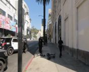 My view of the LAPD involved shooting at Hollywood and Highland. from hollywood hindi kamasutra movies mp4