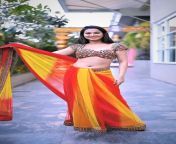 Radha Sagar looking sexy in saree from cream radha ka photo hiyaonakshi china