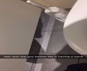 Guy masturbating in cubicle beside me in office complex from grannies suck in office