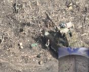 Fascinating video from UA 47th Brigade &#34;Strike Drones Company&#34; shows a close hit from an FPV strike drone injuring Russian soldiers, who then hide under a tank, only to be hit with another pair of FPV strike drones, with a dramatic conclusion. Pub from itini sex video from of